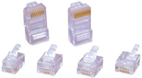 TRU COMPONENTS 7712844 Złącze RJ Western, RJ10, CAT 3, CAT 5, piny:4P4C, 1 szt.