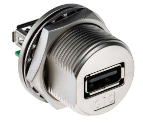 Złącze USB A Montaż na panelu Żeński ,1-portowe