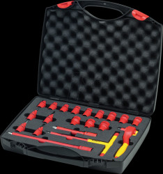 43023 Ratchet wrench set, insulated, 21-piece