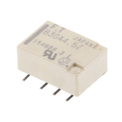 Przekaźnik sygnału, 4.5V dc, 2 A, DPDT, 2-polowy, montaż SMD, Fujitsu FTR-B3