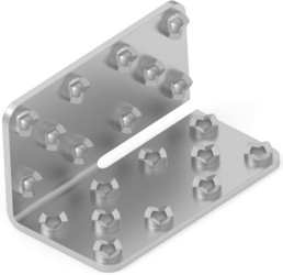 Foil connector, uninsulated, 3.3-5.26 mm², AWG 12 to 10, silver, 23.67 mm, 329657