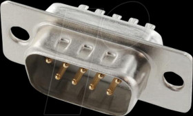 ST9LK/V D-Sub male 9 pin with solder cups