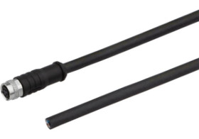 Złącze do samokonfekcjonowania M8 proste żeńskie druga końcówka niezarobiona 5pin 5x0.34mm 30V z kablem 5m IP67 VK505675