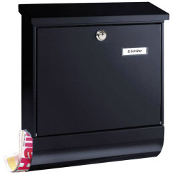 Burg W&#xE4;chter 31460 VARIO 8672 S Letterbox Steel Black Weatherproof C4 Slot