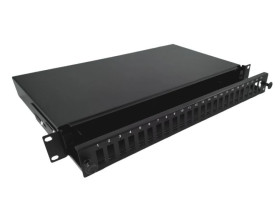 Przełącznica światłowodowa 24xSC duplex 19 1U z płytą czołową, wysuwalna FOP-1U-24SCD-C