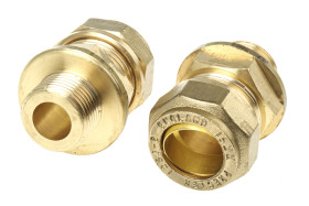 Mocowanie zaciskowe mosiężne, RS PRO Mosiądz