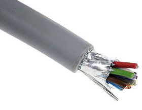Kabel do transmisji danych 0,23 mm² 10 -rdzeniowy Ekranowany 24 AWG AWG PVC 300 V