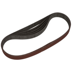 Sealey SB0021 Sanding Belt 25 x 762mm 80Grit Pack of 5