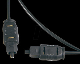 2X TOSLINK plugs, Ø= 2.2 mm, 1.0 metres