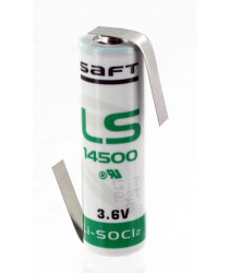 LS14500 bateria litowa 3,6V; 2100mAh; AA; R6, blaszki