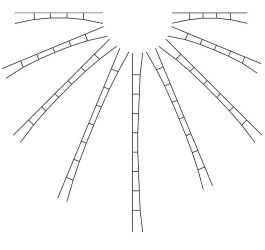 Uniwersalne przewody trakcji kolejowej Viessmann, 114-130m, skala N, 5szt.