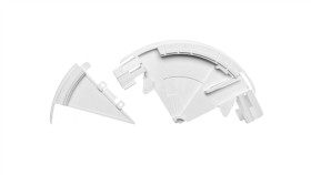 Naroże Kanału Zewnętrzne Regulowane Dlp 65X195 /1X Przegroda/ 010633