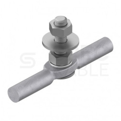 Przejściówka złącze do uchwytu betonowego do siatki zwodów, na papę i membranę AN-KOM AN-12LL/OG/-N