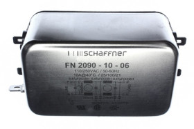 Filtr EMI 10A 1-fazowy 330kΩ 250 V AC/DC 0 → 400Hz 8 mH Schaffner Montaż w obudowie