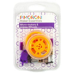 Pimoroni Maker Essentials - Micro-motors &amp; Grippy Wheels