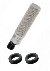 Czujnik zbliżeniowy M18 Pojemnościowy 12 mm Carlo Gavazzi Niewpuszczany 10 → 40 V DC długość 85mm Gwintowany