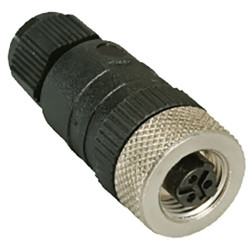 Złącze do samokonfekcjonowania 1/2 męskie proste 3-pinowe z gwintowanym złączem montaż z zaciskami śrubowymi RSC 3U/7