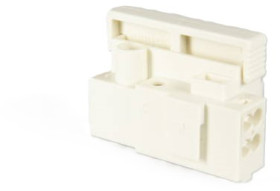 Fuse terminal, 1 pole, 0.5-4.0 mm², white, screw connection/plug connection, 6.3 A, 900 SI/ 1 EV