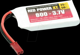 Li-Po battery, 3.7 V, 800 mAh