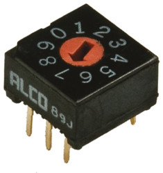 Przełącznik DIP 10-pozycyjny 10P THT 20 mA przy 20 V DC -30 → +85°C