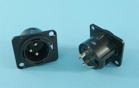 WT.MIKR.XLR 3-PIN DO OBUD.MET.00x00mm BK