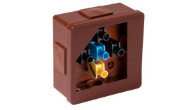 Puszka Instalacyjna Natynkowa Typu Klik Z Dławikami Gumowymi 86X86x40mm...