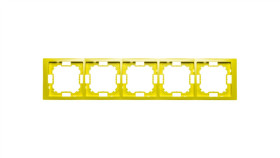 Simon Basic Neos Ramka Pięciokrotna Limonkowy Bmrc5/036