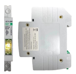 Lampka Kontrolna Sygnalizacyjna Modułowa Żółta 230V na szynę TH35 Gacia