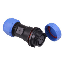 2 Pin Waterproof W17 Female Socket Cable Connector IP68