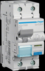 ADA510D FI/LS switch, 1P+N 10 kA B-10 A 30 mA type A