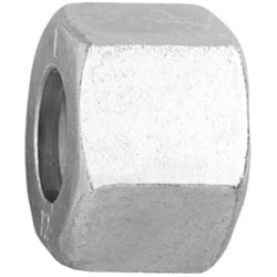 Cap nut, L 11 mm, 100 bar, steel, galvanized, for pipe systems, 112238