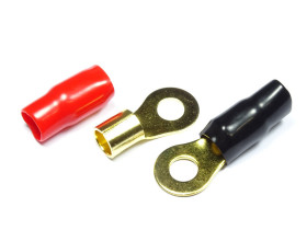 Konektor oczkowy izolowany złocony M10 35mm² (4szt.)