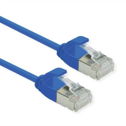 ROLINE F/UTP DataCenter Patch Cord Cat.6A (Class EA), LSOH, bardzo cienki, niebieski, 0,3 m