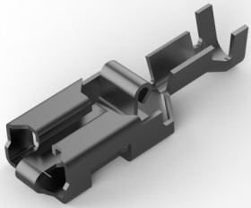 Uninsulated flat plug sleeve, 6.35 x 0.81 mm, 0.51 to 1.65 mm², AWG 20 to 15, phosphor bronze, tin-plated, 160759-4