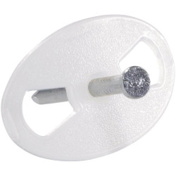 J&#xE4;ger Direct 700843 Cable Clip Ecru Fast Fix Dia Range 21mm 1 piece