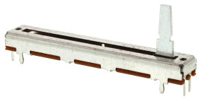 Potencjometr suwakowy 10kΩ typ Suwakowe Bourns 0.25W długość wału 15mm Otwór przezierny