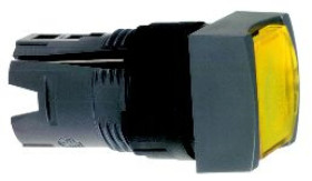 Napęd przycisku kwadr. podśw. żółta- O 16, z sam. powr. 12...24V ZB6CW5