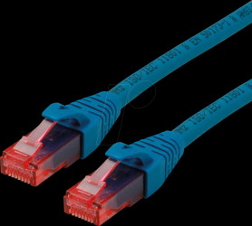 21152541 Patch cable Cat. 6 UTP, LSOH, blue, 1 m