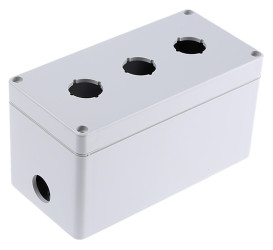 Obudowa kasety sterowniczej Bopla 3-otworowa Ø 22mm Jasnoszary IP65 Euromas