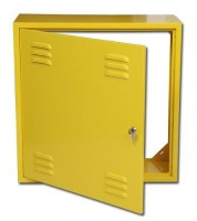 R601G Obudowa metalowa, gazowa, natynkowa, wymiary: 600 x 600 x 250 mm - tył otwarty