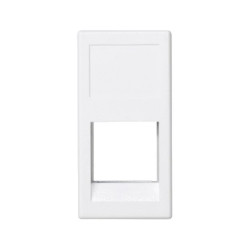 Simon Connect Płytka K45/2 1x RJ bez osłon 225x45mm 3M OCK czysta biel KA045/9