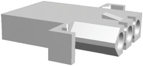 Obudowa złącza 3-pinowe -rzędowe raster: 6.35mm TE Connectivity Żeński .093 Commercial Złącze szpilkowo-gniazdowe