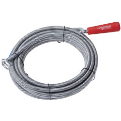Rothenberger 1500000140 Pipe Cleaner 5m Flexible Rod 9mm with Claw &amp; Handle