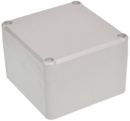 ABS enclosure, (L x W x H) 81.85 x 79.9 x 55 mm, light gray, IP65, 4U63080806017