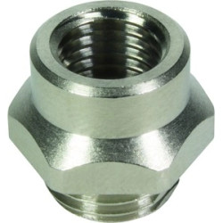 Flange socket, socket, front mounting, 9 mm for circular connector M8, 21410000016