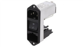 Cd44.1101.151Złącze Zasilające Ac Gniazdo Męskie 6A 250Vac Iec 60320 Cd