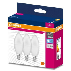 3PAK Żarówka LED E14 B35 7W = 60W 806lm 4000K Neutralna 200 OSRAM VALUE