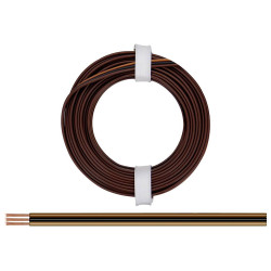 Donau 325-818 Strand Cable 3 x 0.25 mm&#xB2; 5m Dark/Light Brown Black