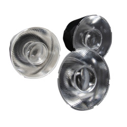 Soczewka LED Eliptyczny, kąt widzenia 10 ° Bezbarwny Metakrylan polimetylu (PMMA) Okrągły, Ledil, seria: Adely 70