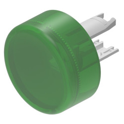 Soczewki do wskaźników, 18-962, Zielony, Okrągły, Montaż na panelu, średnica: 13.8